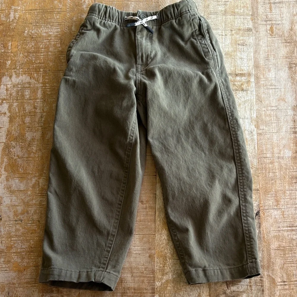 Zara Kids' Olive and Navy Pants size 6